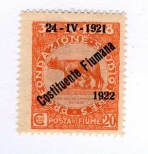 Fiume #164 MH - Stamp - CAT VALUE $2.50