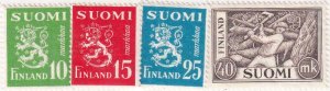 Finland 1952 SC 302-305 MNH Set 