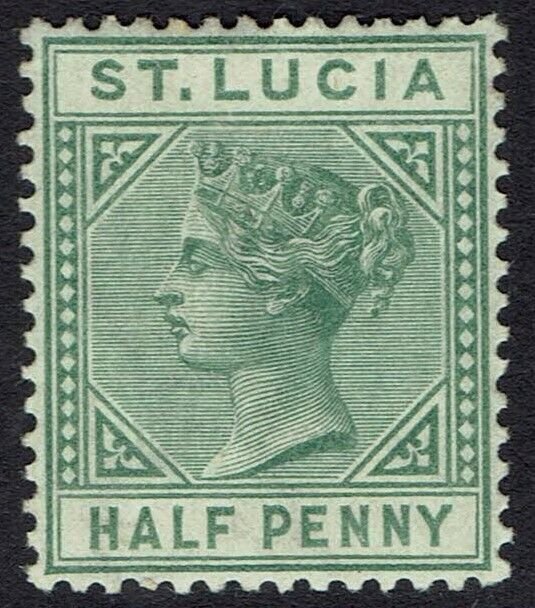 ST LUCIA 1883 QV 1/2D DIE I