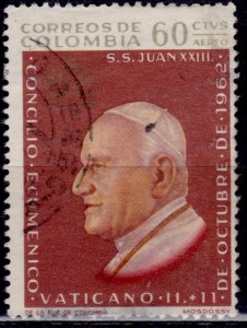 Colombia 1963, Pope John XXIII, Vatican II, 60c, used