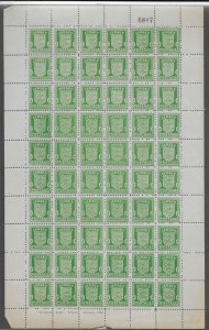 GREAT BRITAIN -  JERSEY 1942 Wartime Arms ½d bright green in - 31461