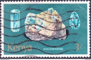 KENYA 1977 QEII 3/- Multicoloured Minerals SG117 FU