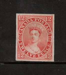 Canada #3TC Extra Fine Scar Die Proof In Orange On India Paper