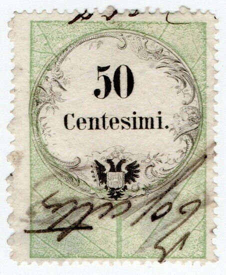 (I.B) Austria/Hungary Revenue : Stempelmarke 50c (Lombardy-Venetia)