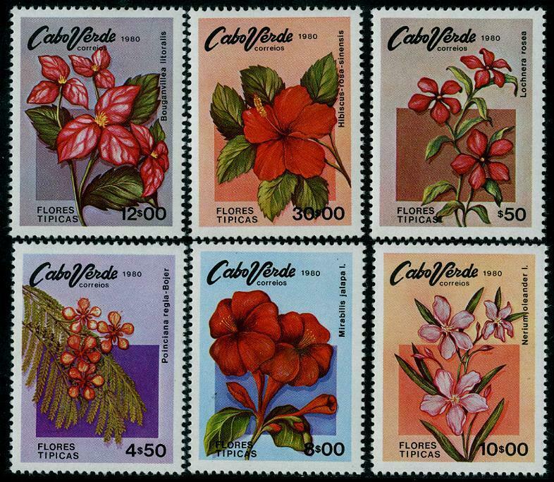HERRICKSTAMP CAPE VERDE Sc.# 416-21 Flowers and Plants