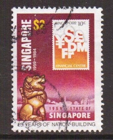 Singapore   #447   used   1984  anniv. self-government  $2