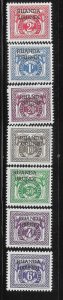 Ruanda-Urundi 1959 Postage Due Stamps Sc J13-J19 MNH A1818