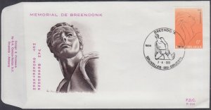 BELGIUM Sc# 1029 FDC MEMORIAL at BREENBDOCK, FORMER NAZI PRISON CAMP