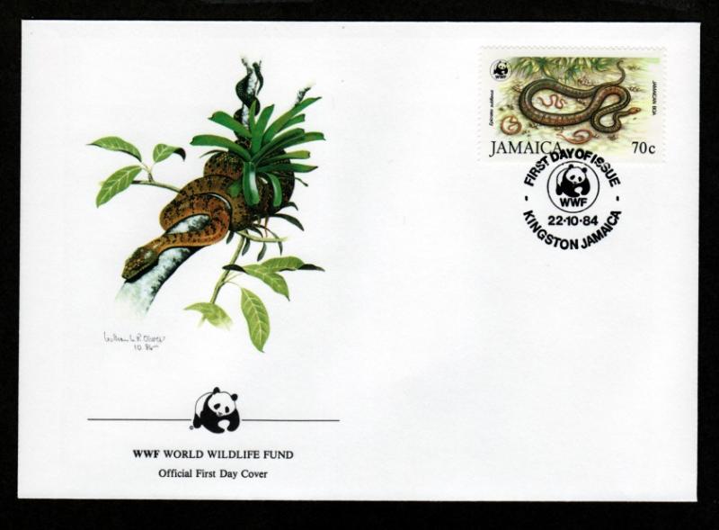 Jamaica Four 1984 WWF FDC!