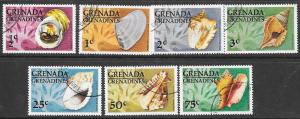 Grenada Grenadines #137-143 Sea Shells -Set- (CTO) CV$1.75