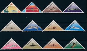 [SU549] Suriname Surinam 1987 Aviations Triangles  MNH