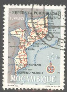 Mozambique Scott 388 Used map stamp