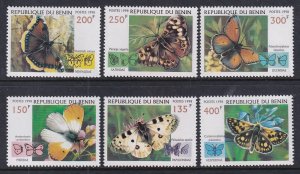 Benin 1107-1107F Butterflies MNH VF