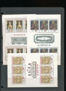 Czechoslovakia Prazsky Hrad Prague Art Sheets MNH x 6 (AUK32)