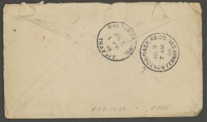 1915 # E8 SPECIAL DELIVERY Cover w/ BOSTON FEE AUXILIARY Mark