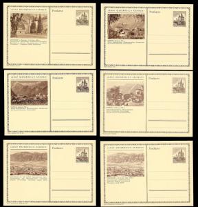 AUSTRIA (120) Scenery View Brown 1 Shilling Postal Cards c1950s ALL MINT UNUSED