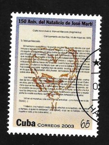 Cuba 2003 - CTO - Scott #4290