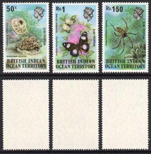 British Indian Ocean Territory SG53/5 1973 Wildlife Set Fresh U/M