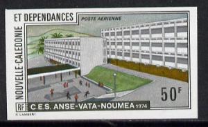 New Caledonia 1974 Scientific Studies (Building) imperf p...