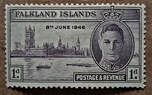 Falkland Islands Dependencies #1L9 1d King George VI Peace Issue MNH (1946)