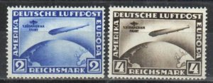 Germany Stamp C38-C39  - 1st Zeppelin flight to South America