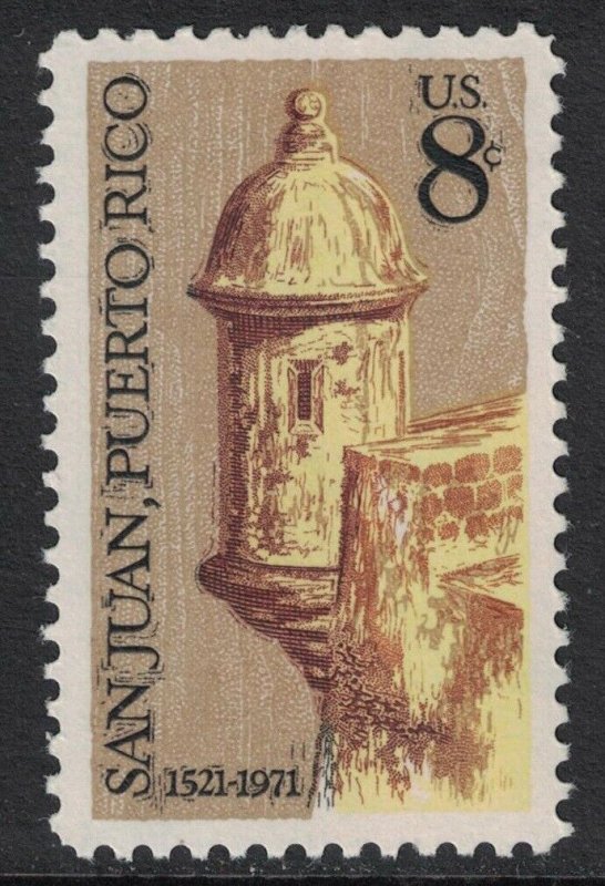 Scott 1437- Morro Castle, San Juan, Puerto Rico- MNH 6c 1971- unused mint stamp