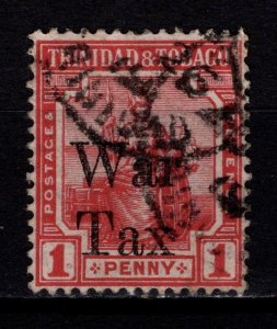 Trinidad & Tobago 1918 George V Def. Optd. War Tax on two lines, 1d [Used]