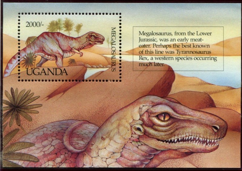 996-1005 Uganda Dinosaurs, MNH set of 10