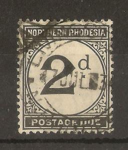 Northern Rhodesia 1929 2d Postage Due SG.D2 Fine Used