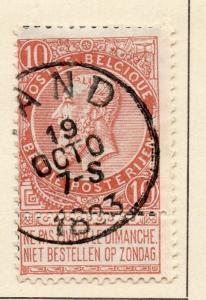 Belgium 1893 Early Issue Fine Used 10c. 124017