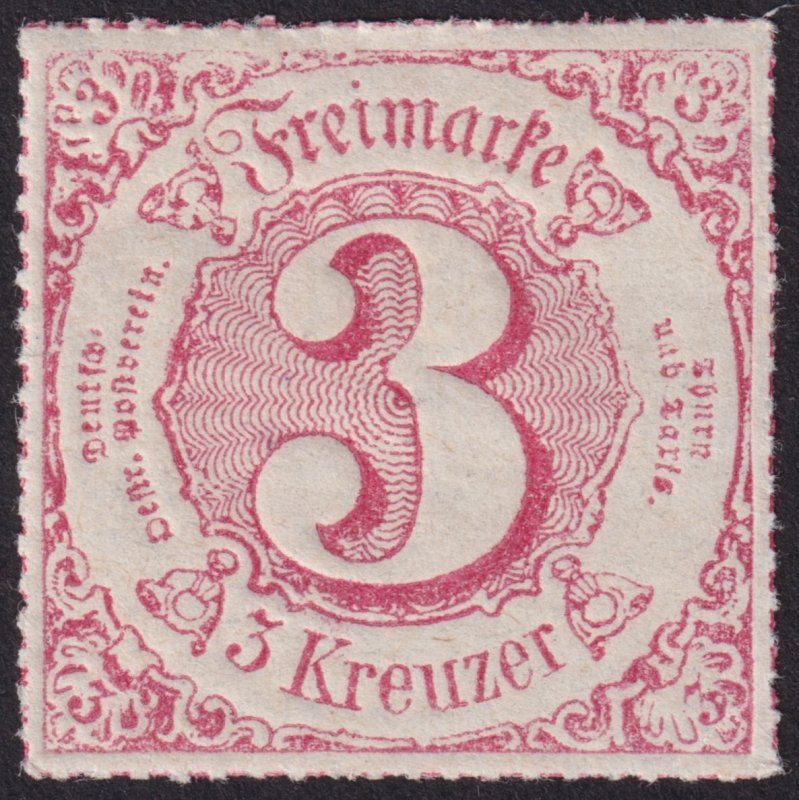German States - Thurn & Taxis: Southern District 1866 #60-63 mh & u