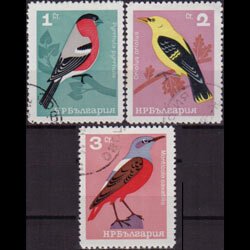 BULGARIA 1965 - Scott# 1395-7 Birds 1-3s CTO