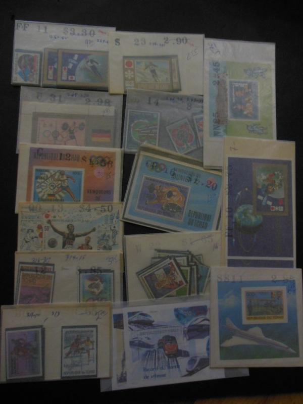 CHAD : A Beautiful collection of ALL DIFFERENT VF, Mint NH. Scott Catalog $3,315