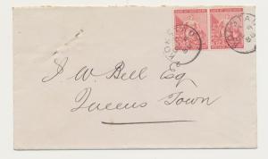 CAPE OF GOOD HOPE 1888 KOKSTAD CDS ON COVER TO QUEENSTOWN 2d RATE,VARIOUS B/S