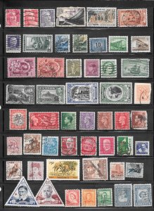 WORLDWIDE Page #730 of 50+ Stamps Mixture Lot Collection / Lot