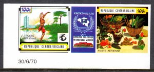 Central African Republic - Scott #C82 - MNH - Imperf proof - SCV $4.50