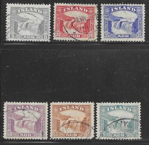 Iceland #170-75, Used.