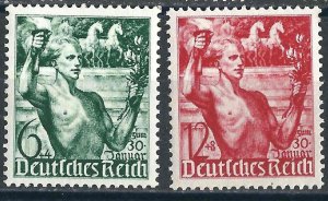 Germany B116-17 Mi 660-61 VF 1938 SCV $15.00