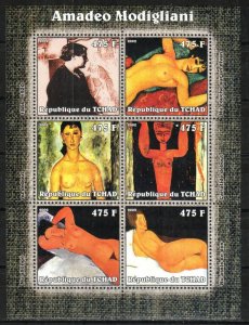 Chad Stamp 954  - Amadeo Modigliani paintings