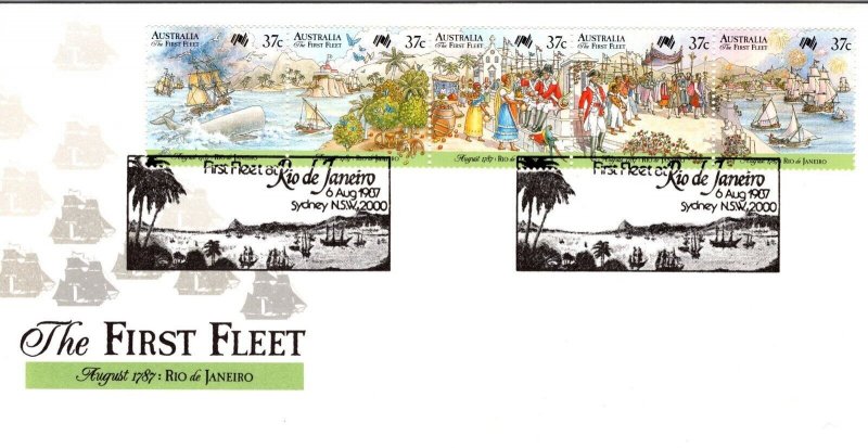 Australia 1987 FDC - The First Fleet - Sydney, NSW - J8717