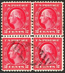 U.S. #540 USED BLOCK OF 4 