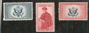 USA   Scott  CE1-2, FA1     MNH