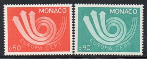 Monaco Sc 866-67 1973  Europa stamp set mint  NH