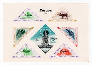 I.B Cinderella Collection : Lundy Europa 1961 proof sheet