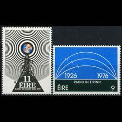 IRELAND 1976 - Scott# 406-7 Radio Broadcasting Set of 2 NH