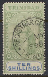 Trinidad SG 123 Used Fiscal Cancel 20MY1898  SC# 88 see details & scans free ...