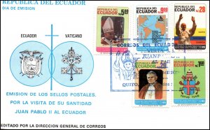 Ecuador 1066-1070 U/A FDC