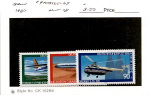 Germany - Berlin, Postage Stamp, #9NB165-9NB167 Mint NH, 1980 Airplane (AB)