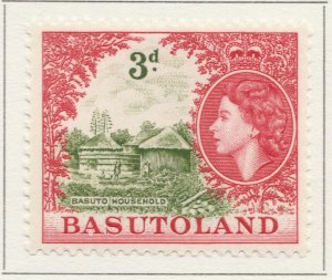 1954 BASUTOLAND 3d MH* Stamp A4P14F39733-