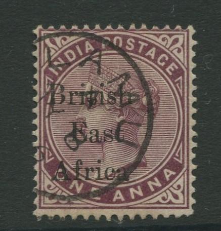 British East Africa -Scott 55 - QV Overprint Issue -1895 -VFU -Single 1a Stamp